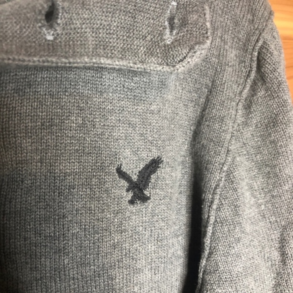 American Eagle Grey Sweatshirt Mens Large - Picture 4 of 6